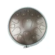 Steel Tongue Drum 13 Inch 15 Notes D Percussion Instrument Portable S9U1