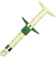 Sewing Sliding Gauge, Sliding Gauge Sewing Ruler - 5-in-1 T-shaped Sliding Measuring Ruler - Sliding Gauge Measuring Tool T Gauge Hem Gauge for Knitting, Crafts, Sewing, Beginners