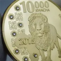 在飛比找樂天市場購物網優惠-2015非洲贊比亞紀念幣水牛鍍金幣 野生動物非洲水牛外幣硬幣