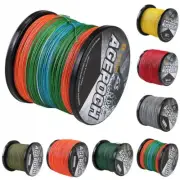 Agepoch 8 Strands 100M-1000M PE Dyneema Braided Fishing Line 5 Colors 10LB-100LB
