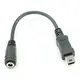 Mini USB 5p-DC3.5x11mm母 汽車音響電源&電源孔轉接線 應用行車記錄器及設備用/電子實習/充電
