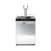 A Man & His Cave GEN 2.0 S/Steel Kegerator Double Tap Beer Dispenser 84x60cm