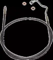 Magnum Designer Braided Front Brake Line Kit Mid Black ABS Freewheeler 19-23