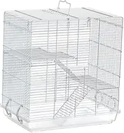 JISADER Iron Wire Bird Cage with Removable Bottom Tray Tabletop Parrot Cage Birdcage for Budgies