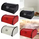 Bread Box Vintage Rustic Roll Top Bread Bin for Pantry Coffee Shop Home
