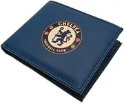 Chelsea FC - PU leather crest design wallet, Blue, White, Red, One Size