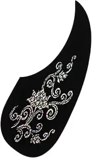 DRESSOOS Black Pickguard Guitar Protector Decor Electric Guitar Pickguard Impact Protection Plate for Guitar Pickguards for Guitar Plastic Pickguard Folk Guitar Pickguard Guitar Fitting