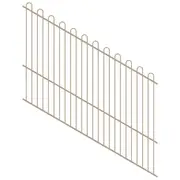 ProtectorAl 1201-2400W x 1800H Paperbark Loop Top Pool Fence Panel Raked 16-30º