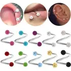 Ring Twist Tragus Earring Stud Lip Studs Twist Helix Earring Piercing Lips Ring