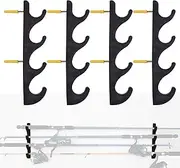 YYST Horizontal Fishing Rod Storage Rack Holder Wall Mount to Hold 8 Fishing Rods W Screws - No Fishing Rod