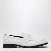 [Prada] White brushed leather loafer 36,5 IT White