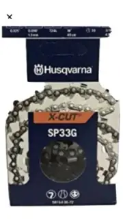 OEM Husqvarna 581643672 X-Cut 18" .325 .050 72DL Saw Chain SP33G (AUTH DEALER)