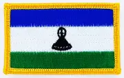 LESOTHO MOSOTHO FLAG PATCHES backpack PATCH BADGE IRON ON NEW EMBROIDERED