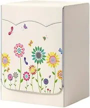 Odot Washing Machine Cover, Waterproof, Dustproof, Sun Protection for Front Loader Washing Machine, Dustproof Cover, Tumble Washer, Dryer Protection (L, Colourful Sunflower)