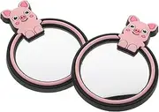 Gatuida 2pcs Round Adjustable Car Mirror with Suction Cup Rain Convex Mirror for Enhanced Visibility Cars Trucks and Motorcycles