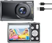 8K Digital Camera, 68MP Vlog Camera, Portrait Selfie Camera with Beauty Filters, Connect & Print, 16x Zoom for Sports Concerts Travel (Black)