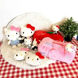 【震撼精品百貨】Hello Kitty 凱蒂貓~日本SANRIO三麗鷗 KITTY絨毛面紙套-復古系列紅*56176