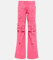 [Blumarine] Blumarine Low-rise denim cargo pants AU 6 pink