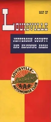 1964 Louisville Automobile Club Road Map: Louisville Jefferson County NOS