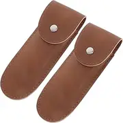 LOLIPPYY Leather Harmonica Holder Portable Harmonica Case Storage Pouch Small Bag for Pu Leather Case