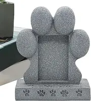 Générique Dog Memorial Stone Dog Garden Stone Resin Paw Shaped Outdoor Tombstone Cat Headstones Cat Memorial Stone Weather Resistant Frame Loving Marker for Dogs Cats Pet Loss Sympathy Gift