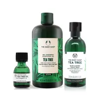 在飛比找誠品線上優惠-THE BODY SHOP 茶樹潔淨組(潔面膠250ml+精