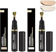 SPF41 Tinted Eye Cream for Dark Circles – Hydrating Under Eye Concealer with Peach Undertone, Anti-Aging Serum, Illuminating Corrector, Brightening Treatment (Natural Color) (2PCS)
