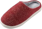 [Generic] Bedroom Slippers Women with Heels Mens Women's Cute Bowknot Warm Cotton Soft Plush Home Slippers Indoor Outdoo P I N Slides for Women