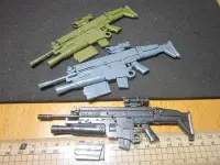 在飛比找Yahoo!奇摩拍賣優惠-B3兵工裝備 mini模型1/6特種部隊FN SCAR戰鬥突
