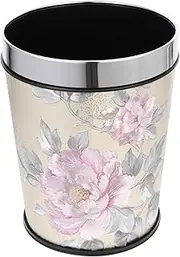 MAGICLULU Bathroom Trash Can Rubbish Bin Vintage Home Decor Auto Retro Decor Plastic Garbage Can Trash Can Bedroom Rustic Decor Basket Decor Storage Box Office Stainless Steel Chinese Style