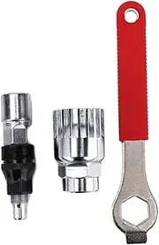 Totority Essential Bike Repair Kit Multi-function Crank Remover Shaft Tool Compact Portable for Mechanics