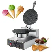 110V Ice Cream Cone Maker Machine 1KW Non-stick Electric Egg Roll Maker 304SS US