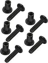 KALLORY 5Sets Binding Screw Countersunk Bolt Cap Nut Connector Durable Barrel Nuts for Fastening High Strength Easy Installation