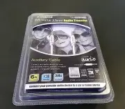 Xtreme 50901-WHT Audio Transfer 6ft Metal 3.5mm, New Free Shipping