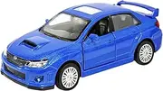 Subaru Impreza WRX STI 2010 1/36 Model Car Toys Car Metal Collect Car with Pull Back for Boys Children Age 3 + Year Old Festival Gift(Blue)