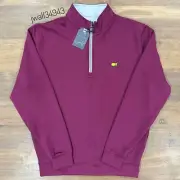 MASTERS Tech Men's Performance 1/4 Quarter Zip Pullover Jacket Golf NEW
