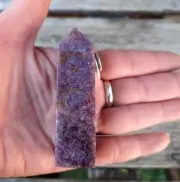 Lepidolite, Pink Tourmaline, Smoky Quartz, Cleavelandite Obelisk, "Unicorn" Sml