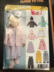 Uncut NEW LOOK Pattern6419 TODDLERS JACKET DRESS JUMPSUIT SIZE 1/2-4