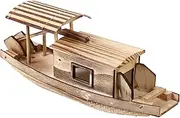 Gogogmee Fishing Boat Model Charming Desktop Ornament for Home and Office Decoration Simple Design Retro Style Sculpture for Cozy Atmosphere Lightweight and