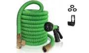 50 FOOT EXPANDABLE GARDEN HOSE, UPGRADED LEAKPROOF LIGHTWEIGHT(GREEN)
