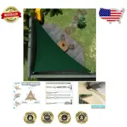 6' x 10' Green Shade Sail - 95% UV Protection, Custom Design Available