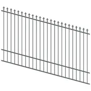 ProtectorAl 1201-2400W x 1500H Monument Spear Top Pool Fence Panel Raked Up to 15º