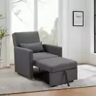 Foret Single Seater Pull-Out Sofa Bed Lounge Adjustable Couch Furniture Recliner