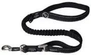 Rogz Control Shock Absorbing Bungee Dog Lead Black Extra Large