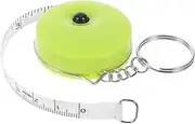 TOPPERFUN Green Key Chain Measuring Tape Soft Cute Portable Measure for Crafting Sewing Accurate Measurements Gentle Fabrics for Tailors and