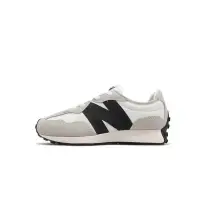 在飛比找蝦皮商城優惠-New Balance 327 NB 寬楦 白黑 中童鞋 麂