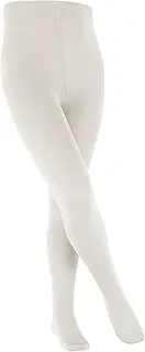 [FALKE] Girl's Cotton Touch Tights - Cotton Rich, White (White 2000), UK 9-11.5 (3-6 years Ι 43-46inch), 1 Pair