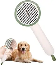 Slicker Brush for Cats | Puppy Hair Shedding Comb - Gentle Non-Slip Slicker Brush with UV Function with Release Button for Dogs and Cats