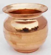 Copper Lota - Small Pot - Kalash 850 ml