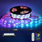 Aclorol RGB Smart IC LED Strip Lights 100FT 1 Roll Outdoor Led Light Strip Wa...